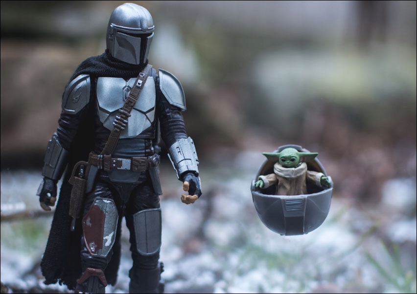 Mando i Grogu, Star Wars Ver1 - plakat 59,4x42 cm