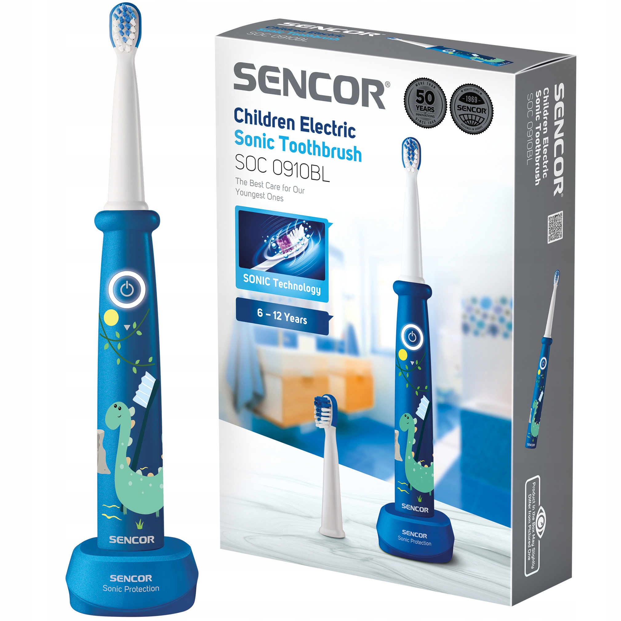 Szczoteczka soniczna dla dzieci Sencor SOC-0910BL 6-12 lat timer masażer