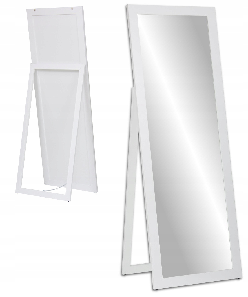 

Duże lustro Stojące w ramie 180x60 białe