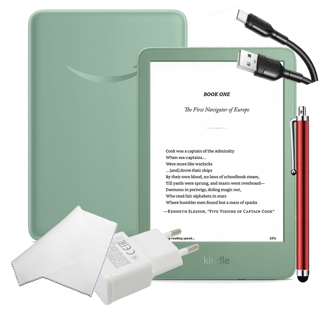 Čítačka Amazon Kindle 11 Matcha Bez Reklám 16 Gb Dotykové Pero Doplnky Verzia 2024