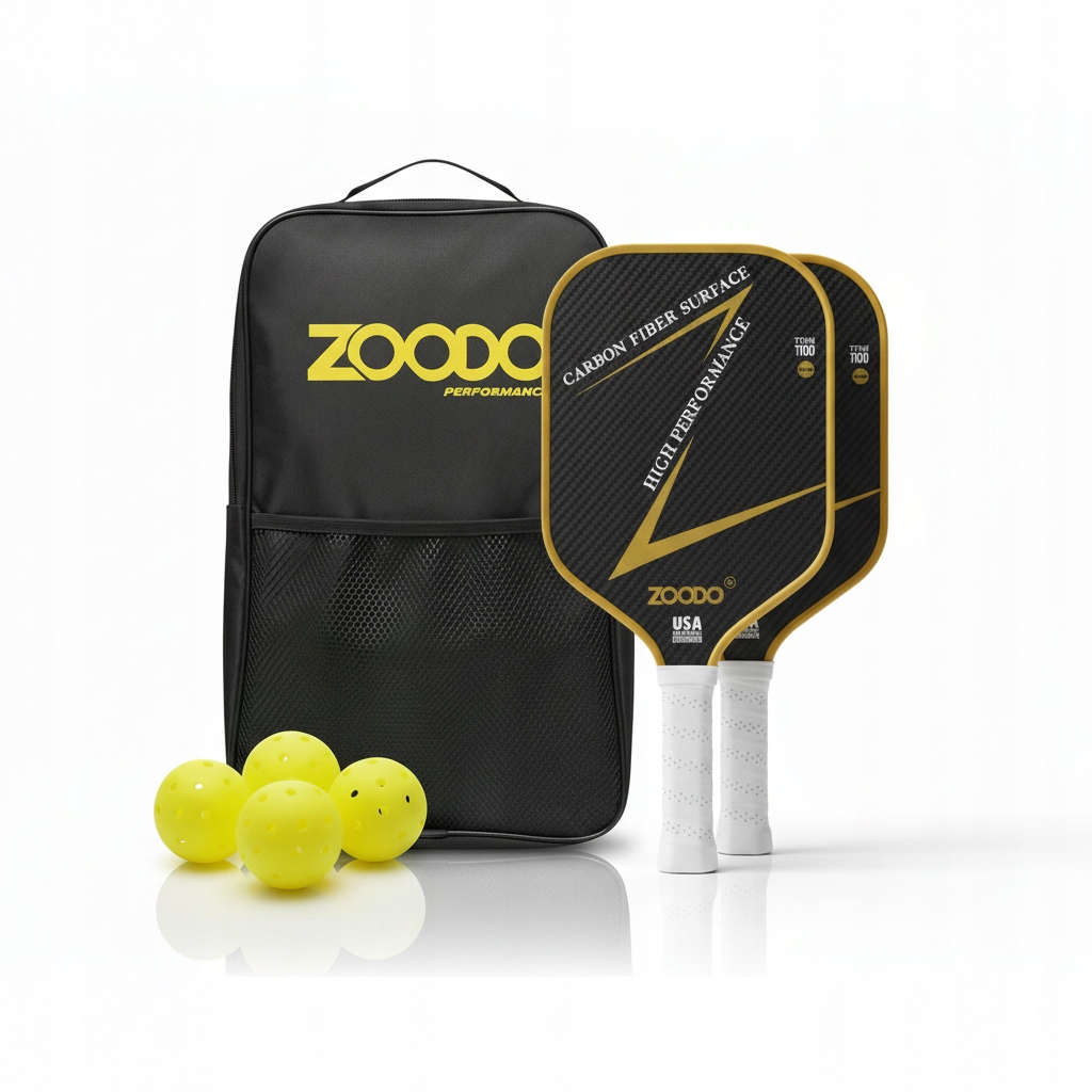 Rakety pro Pickleball Zoodo P10 Titan Carbon (4 míčky, taška) Usapa