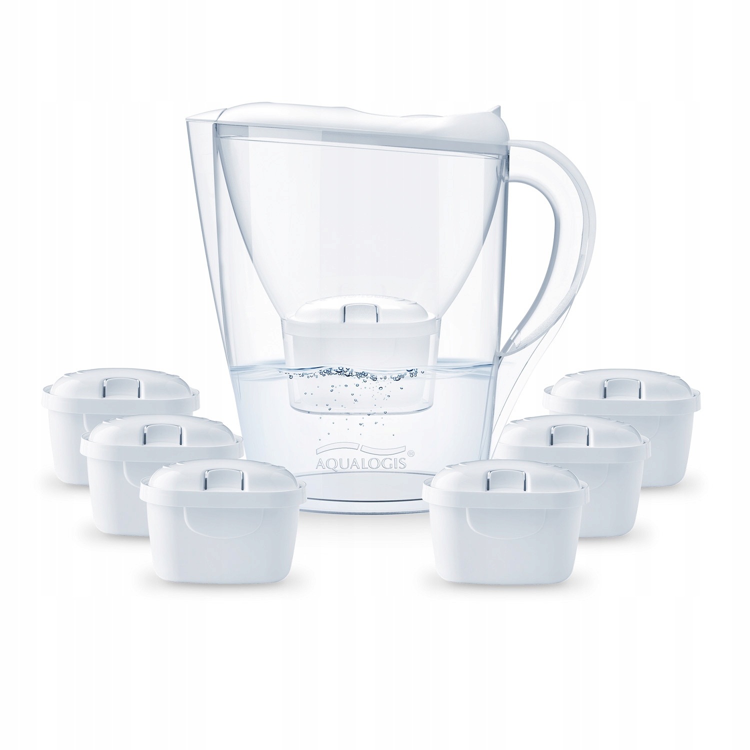 Dzbanek filtrujący Aqualogis Harmony 2.6L White 6 wkładów Pure+