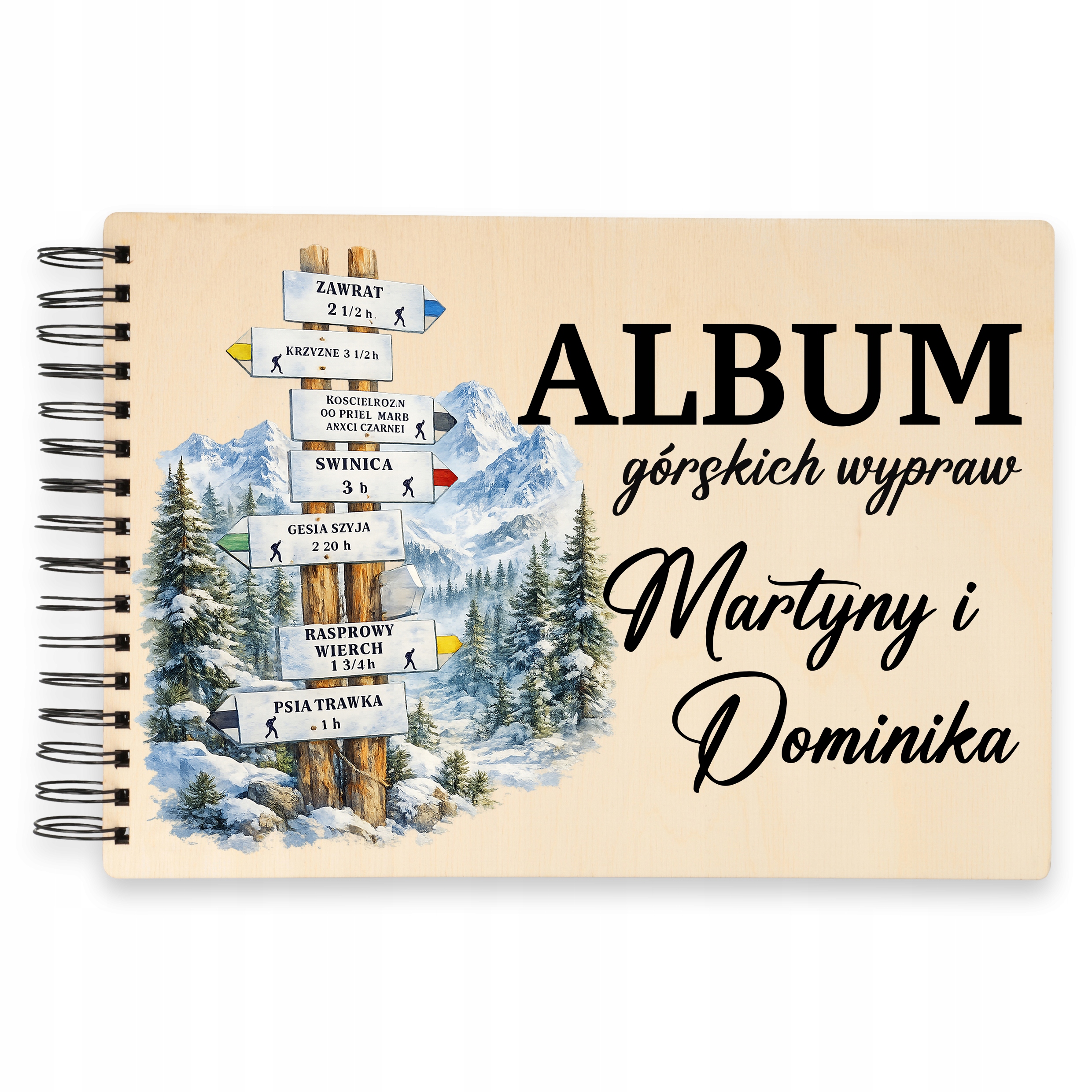 Fotoalbum Dárek Pro Páry Na Horské Výpravy 25 Stran Černé