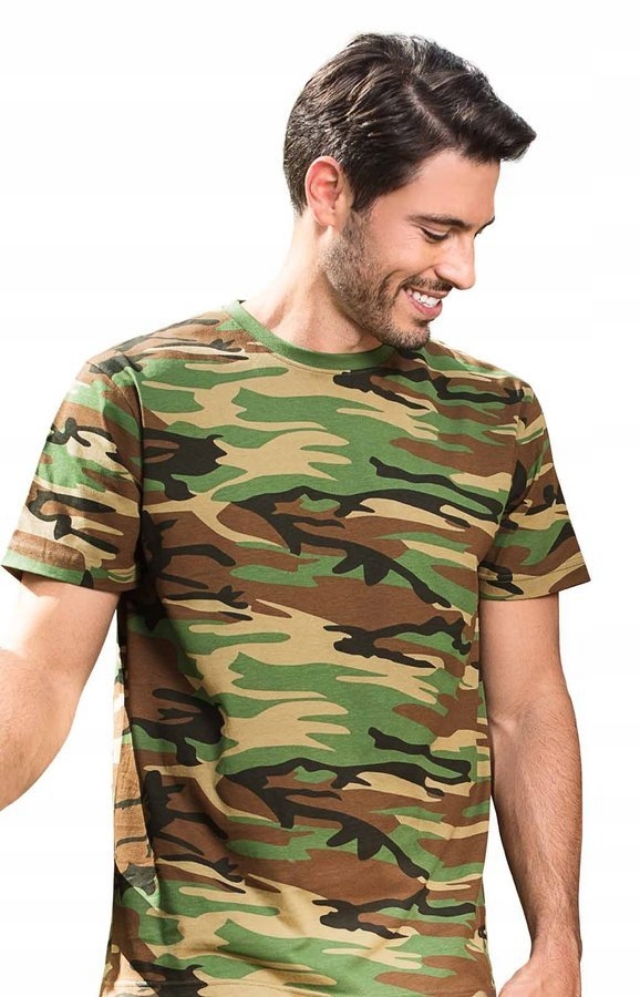 

Męska koszulka T-shirt Malfini Camo brąz moro S
