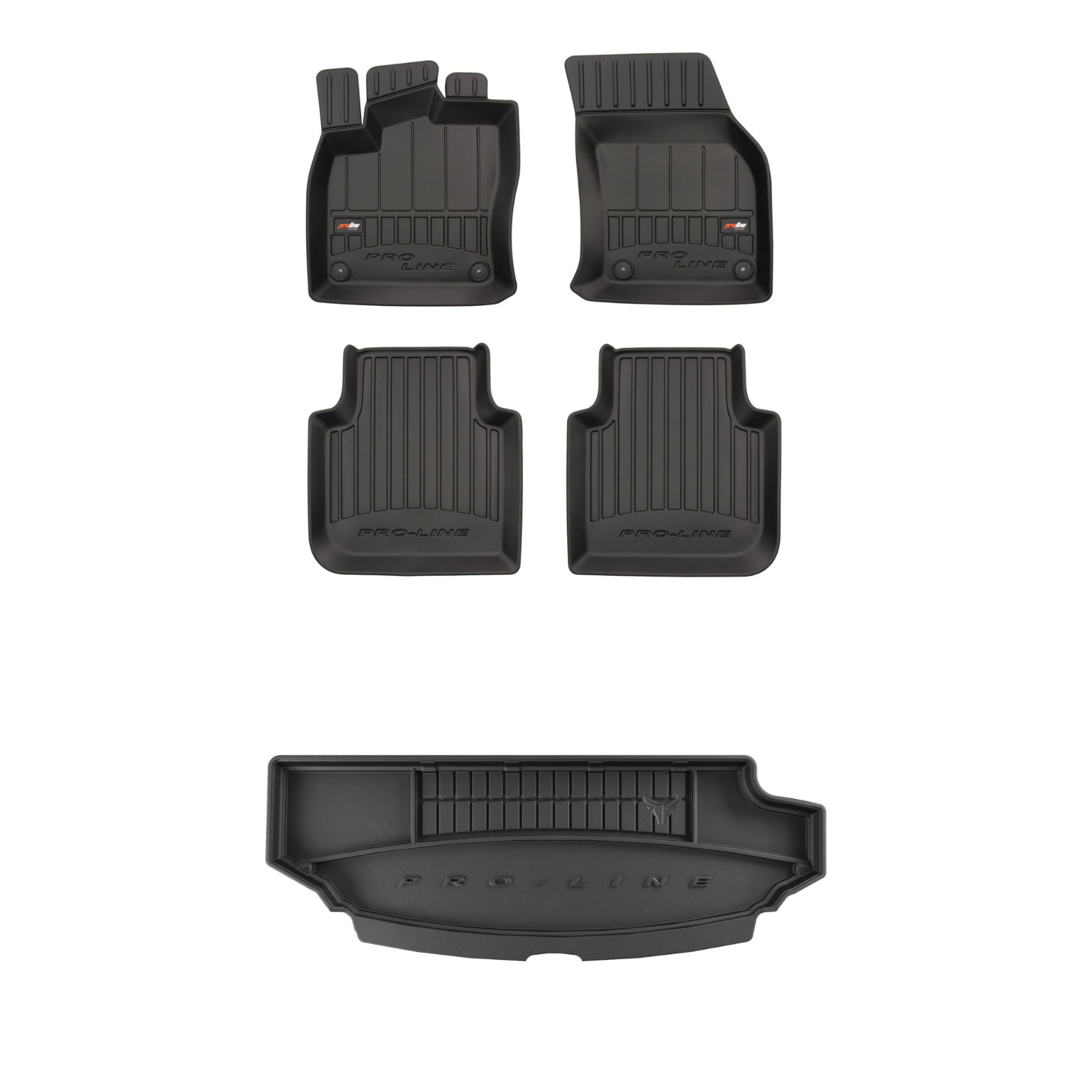 Sada gumových koberců a rohožek pro Škoda Kodiaq 2016-2024