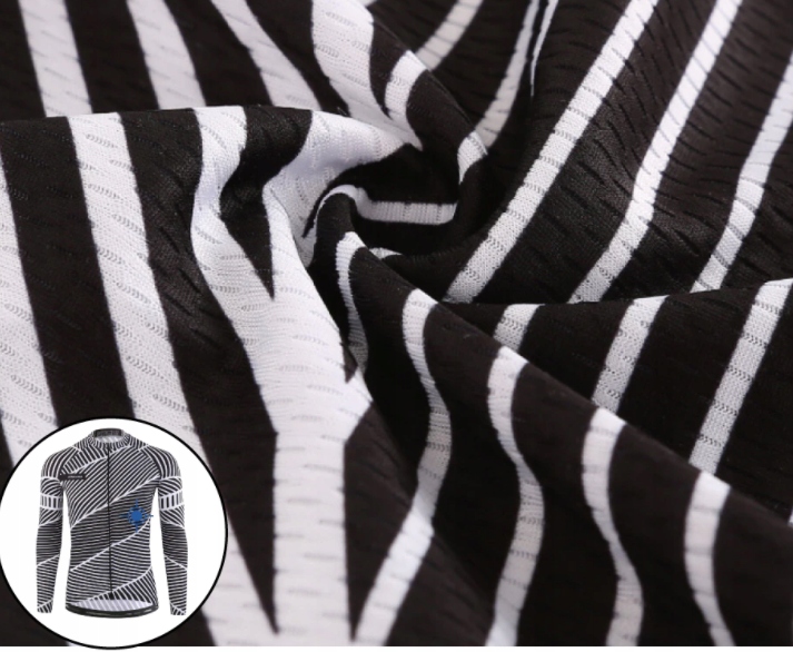 BLUZKA ROWEROWA Z DŁUGIM RĘKAWEM NA ROWER MĘSKA Materiał dominujący poliester