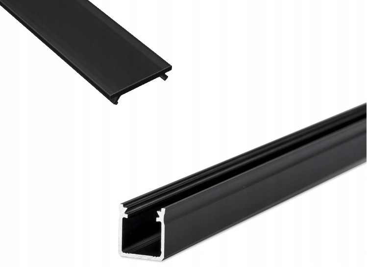 

Profil aluminiowy do Led głęboki Y 1m Czarny klosz