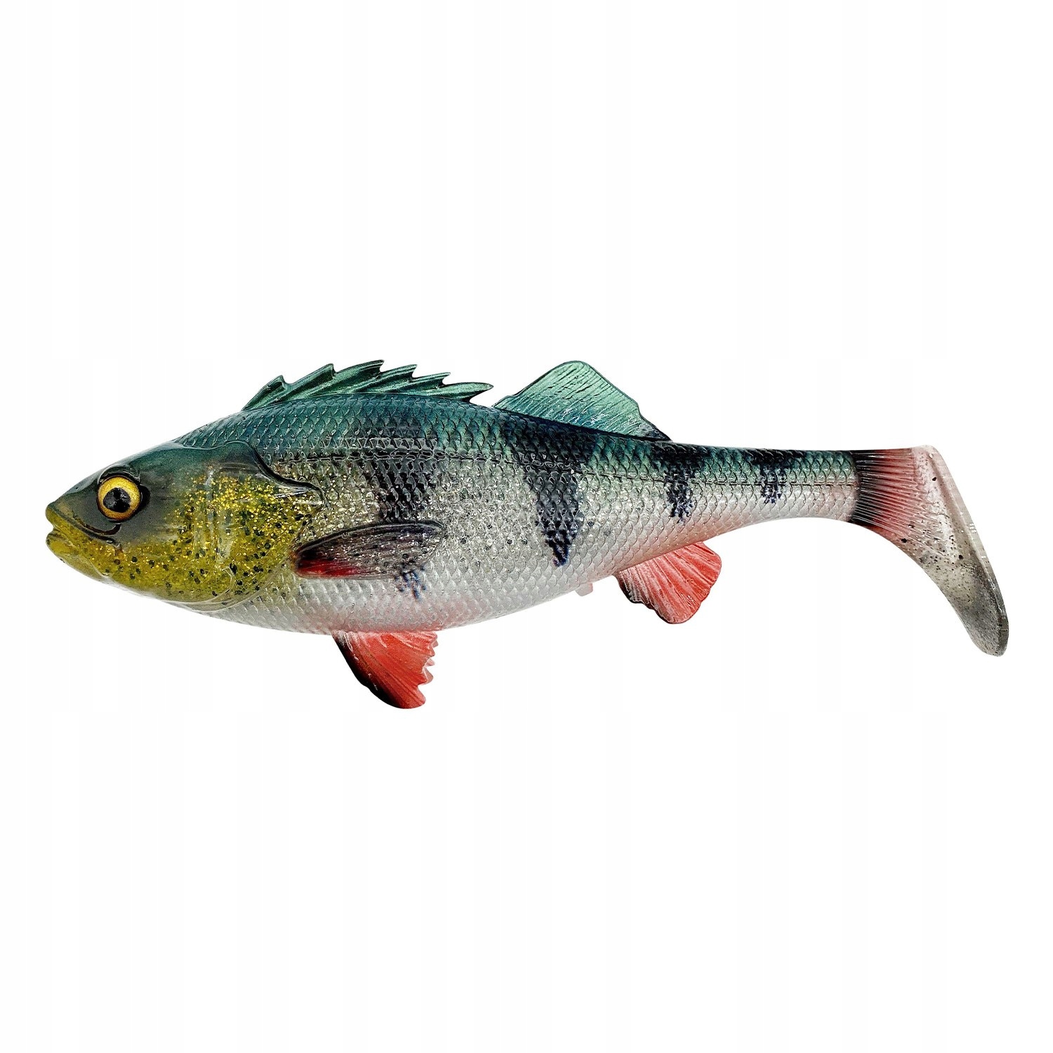 4D Perch Shad B Savage Gear 12,5cm 20g Green Silver SVS73958
