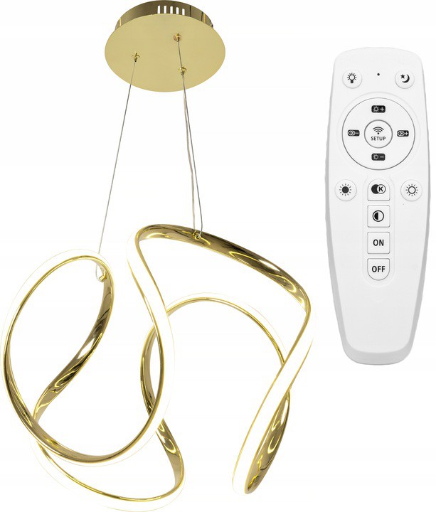 Závesná stropná lampa Ring Led APP386-CP Gold