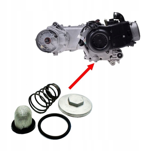 Filtr oleju Korek spustu oleju Kymco Dink 50 4T 98-16r.
