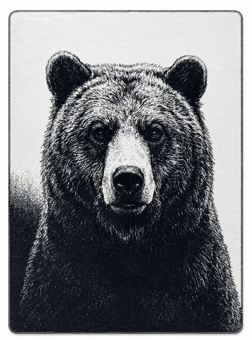Deka bavlněný přehoz Moca Design Bear 150 x 200 cm medvěd medvídek