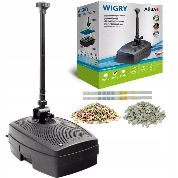 Aquael Wigry 4000 3-v-1 filtr s Uv-c 7W fontána bonus