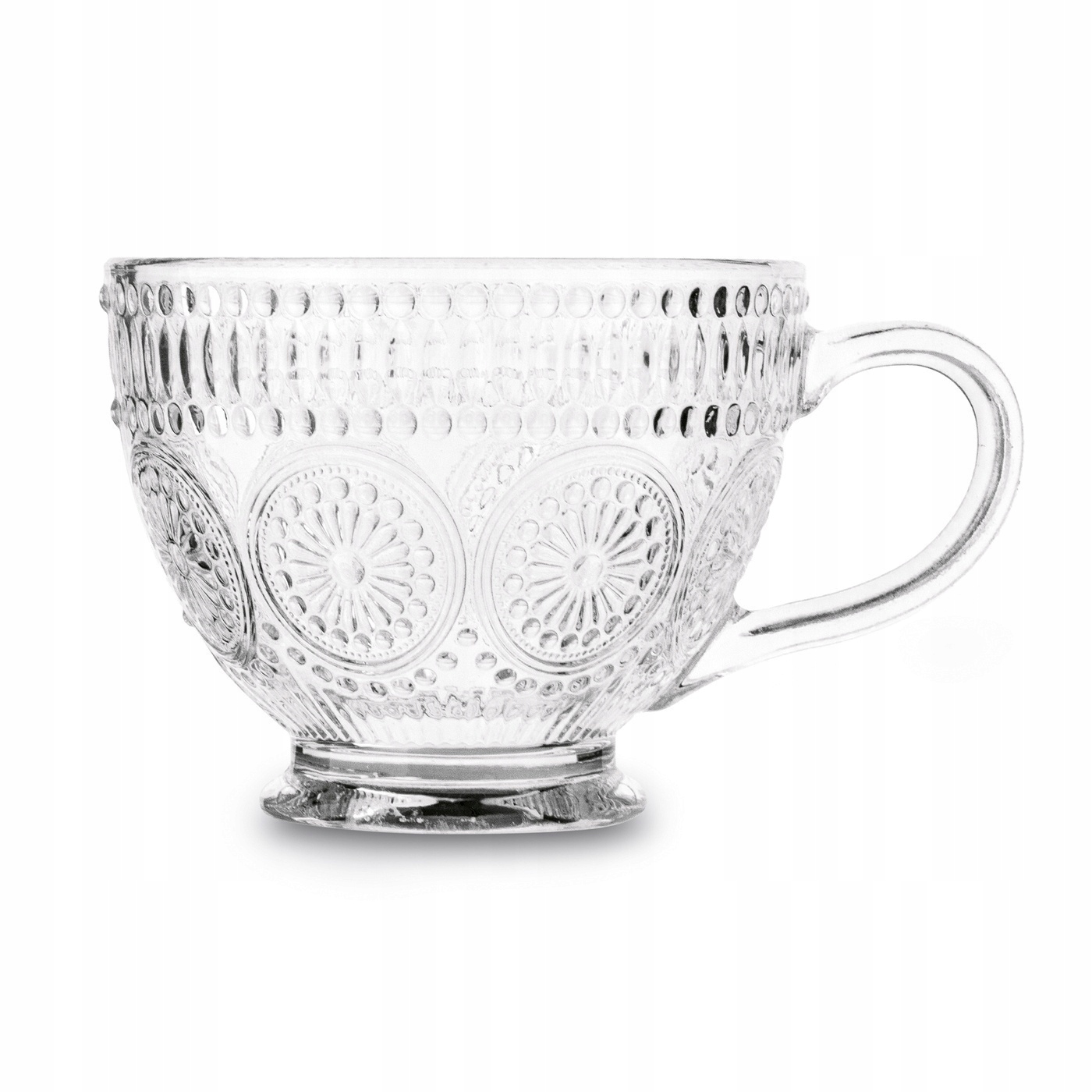 Przezroczysta filiżanka szklana Laura 400 ml – duży kubek szklany