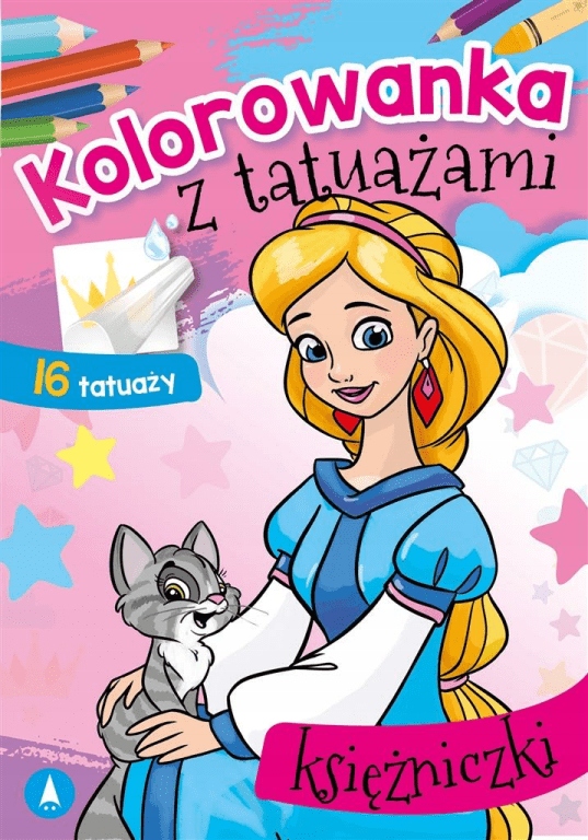

Księżniczki. Kolorowanka z tatuażami