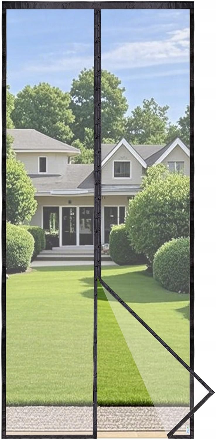 Moskytiéra Apalus Prime 70x210 cm černá magnetická na dveře bez vrtání