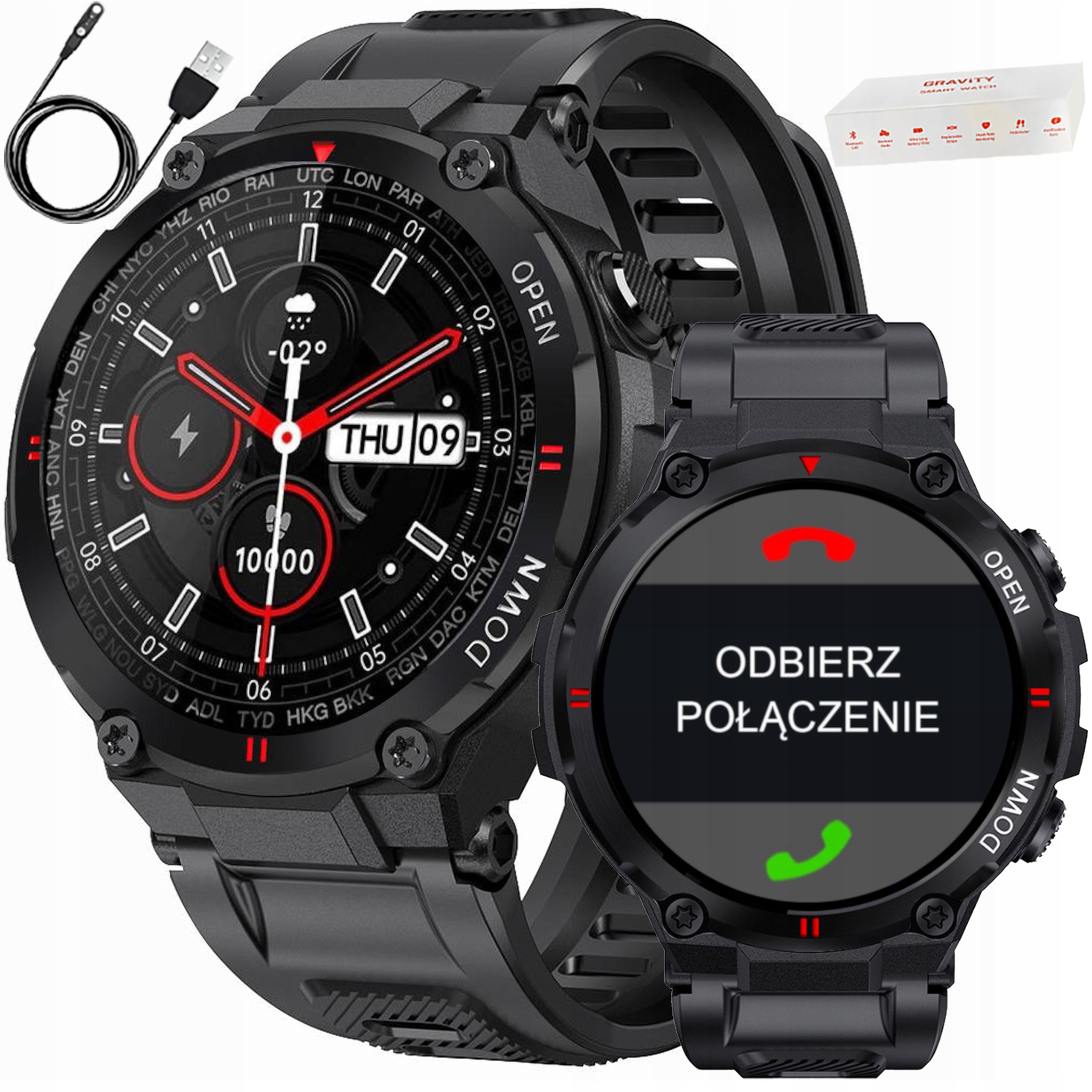 Chytré Hodinky Pánské Hodinky Voděodolné Velká Baterie 400 sportovní