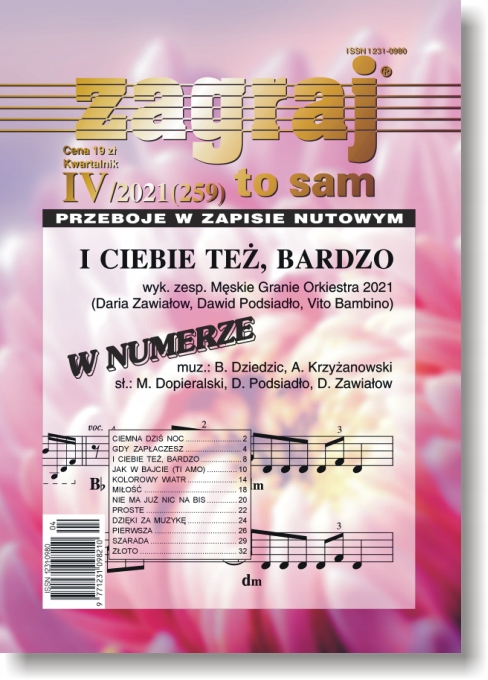 

Keyboard nuty Zagraj to sam nr IV/2021 (259)