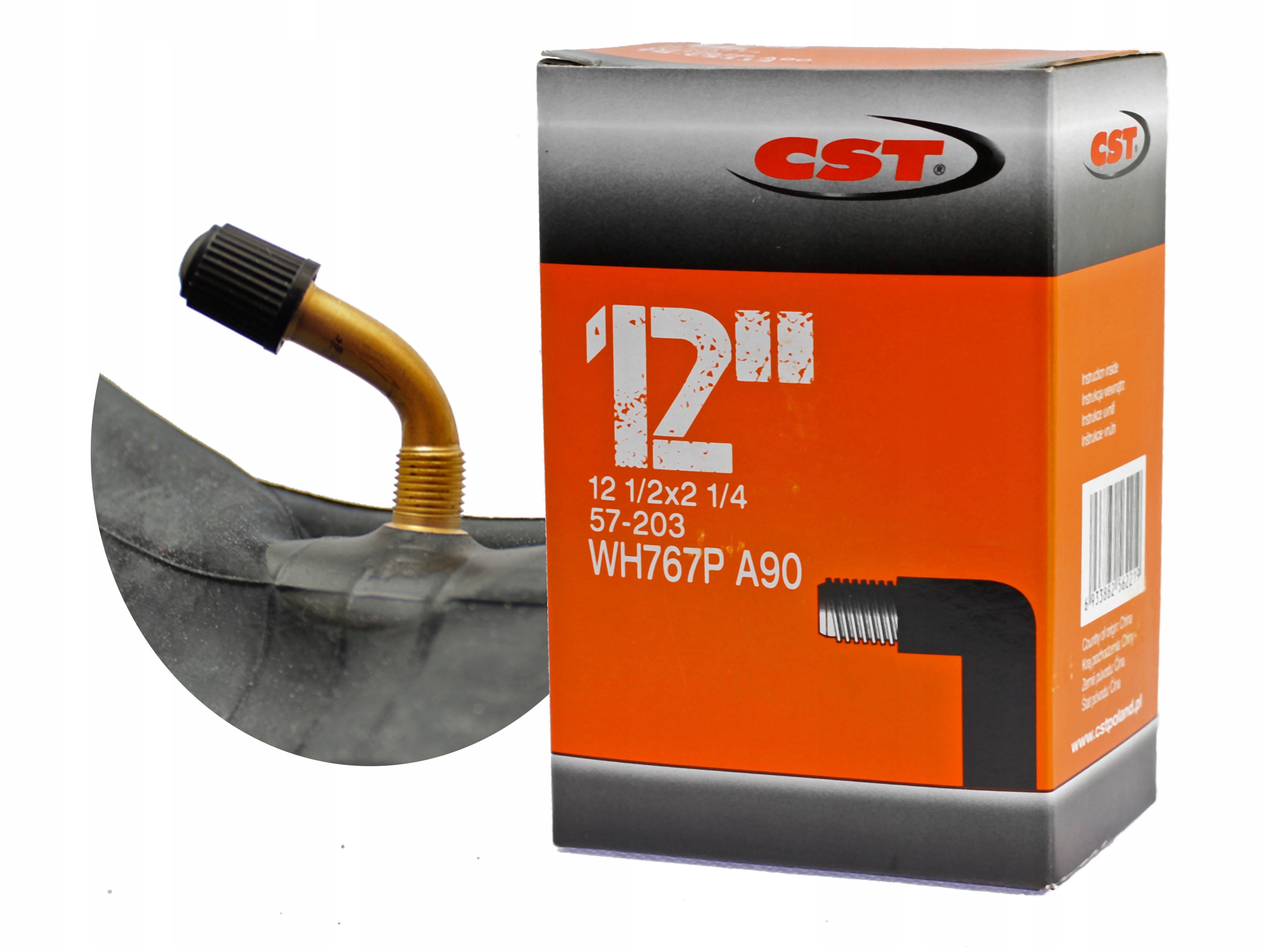 

Dętka Cst TB-CS114 12 1/2x2 1/4 Zawór Av 90st