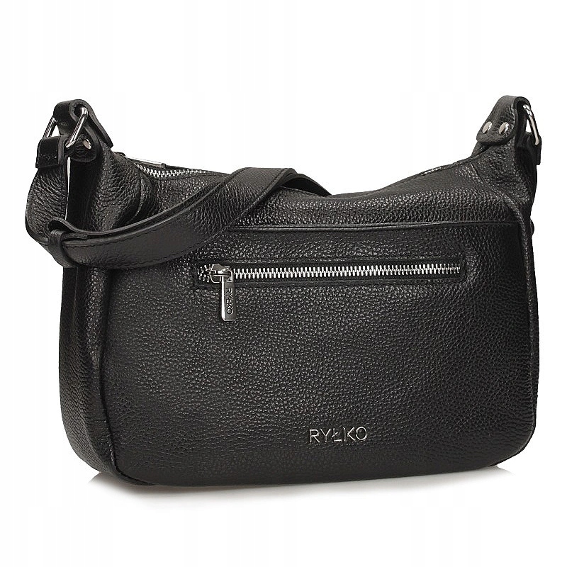 Dámská kabelka Ryłko R40950TB_UV6 kožená černá kabelka přes rameno