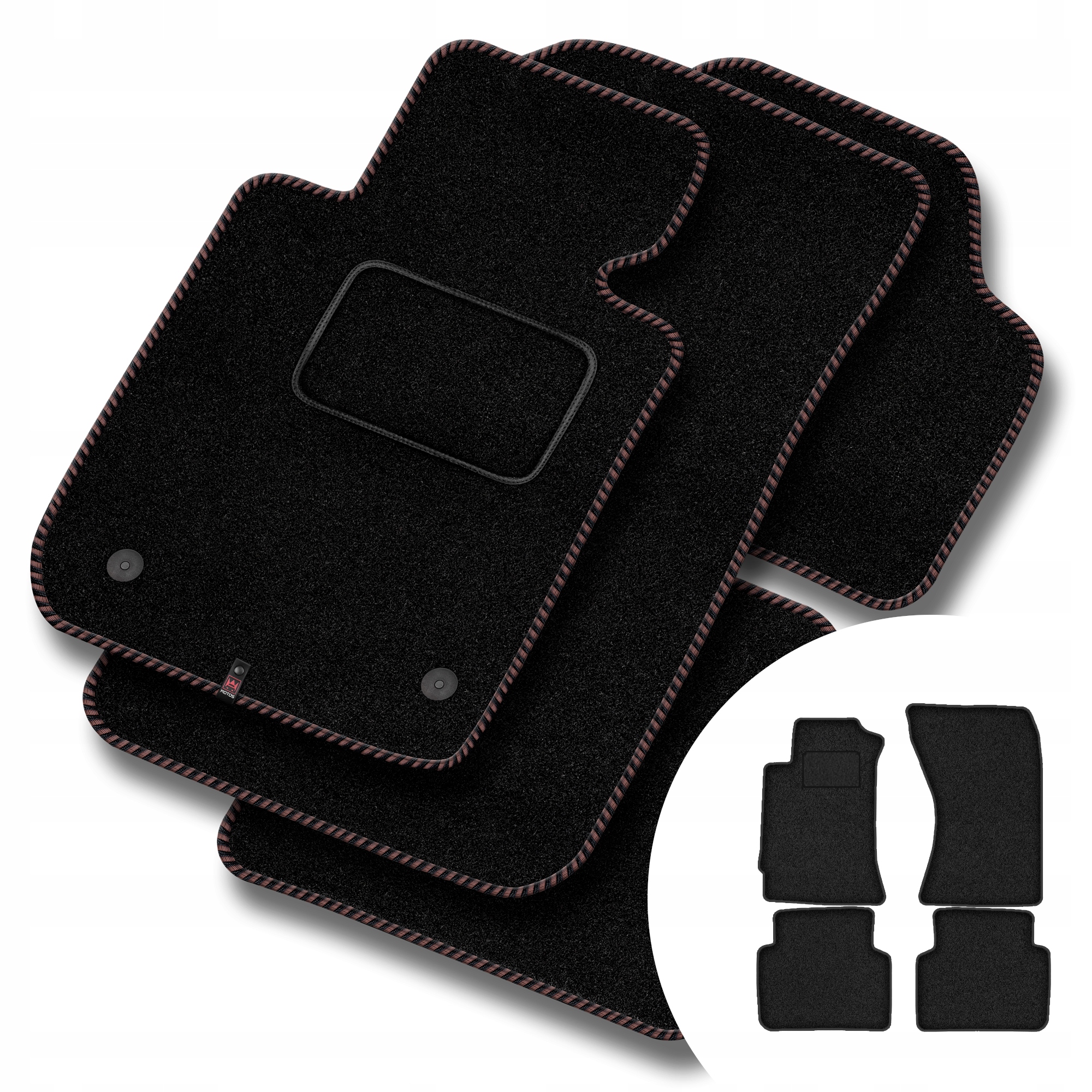 Velurové koberce Streak pro Subaru Forester II Sg 2002-2008