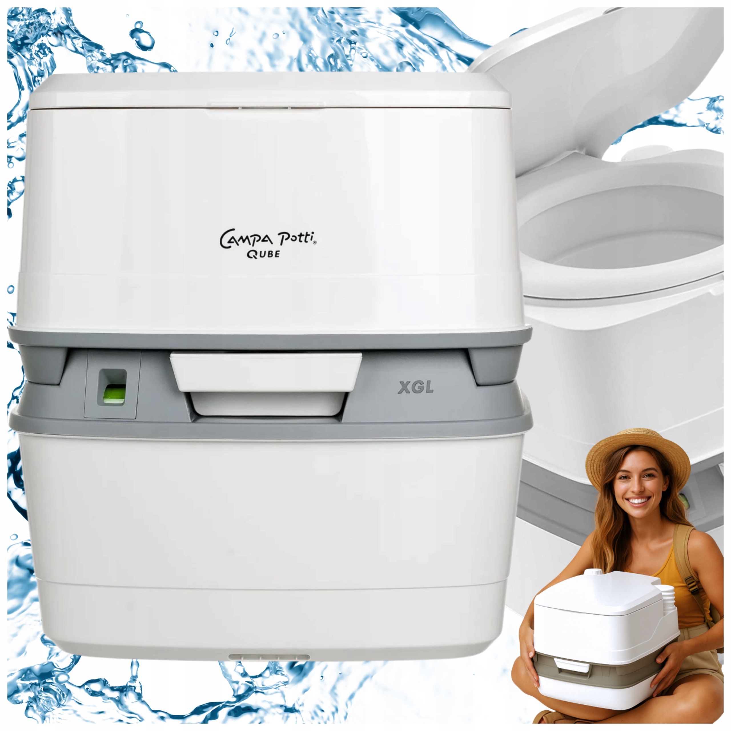 Turistická toaleta 21L Indikátor Naplnění lehká toaleta na výlet Do Kempu