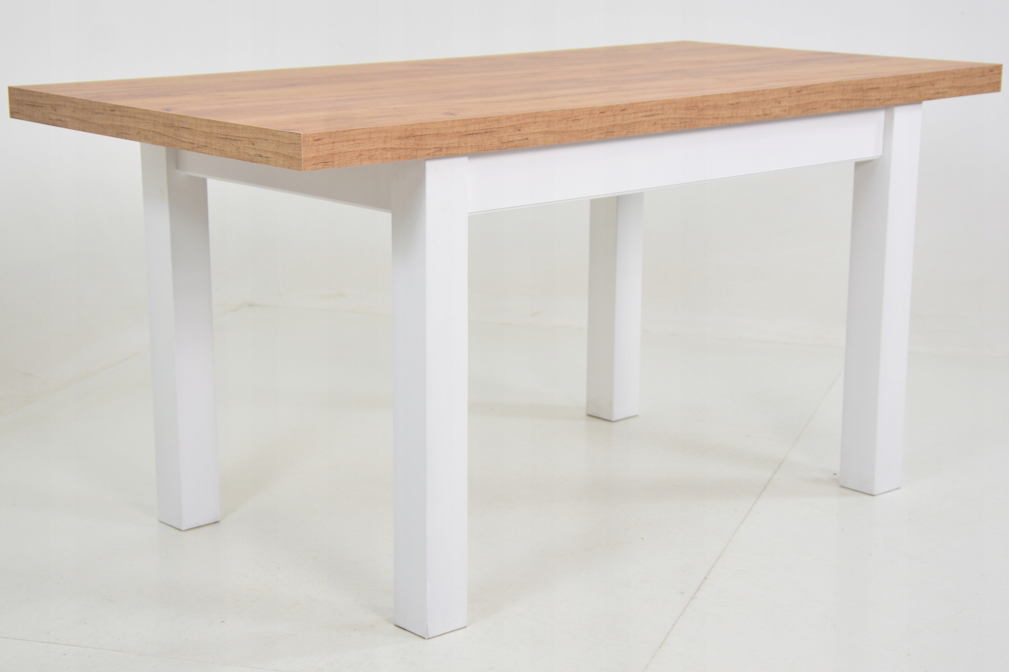 Masywny Rozkładany stół SKANDYNAWSKIE krzesła 6szt Maksymalna długość rozłożonego stołu 160 cm