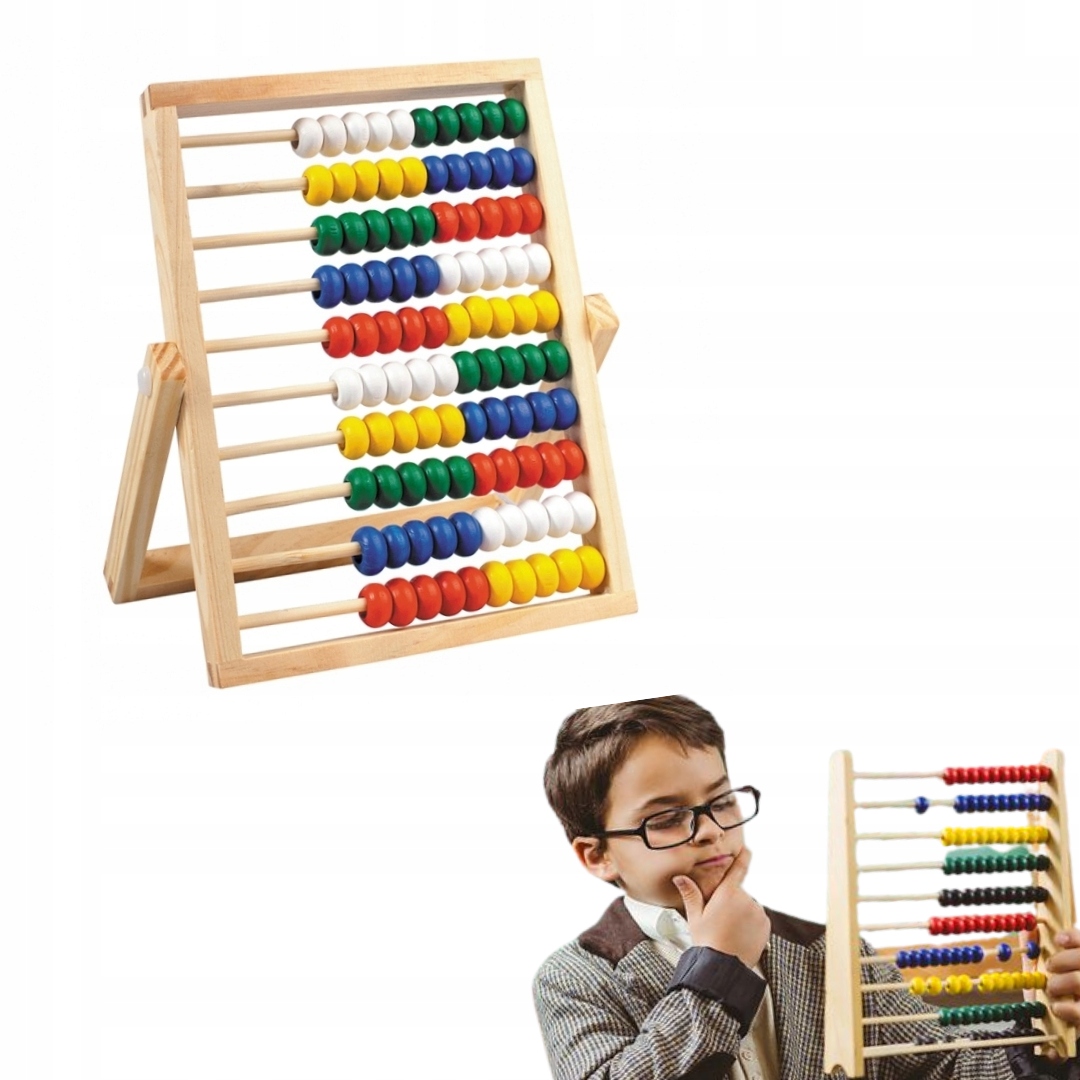 

Liczydło Drewniane Kolorowe Edukacyjne Starpak