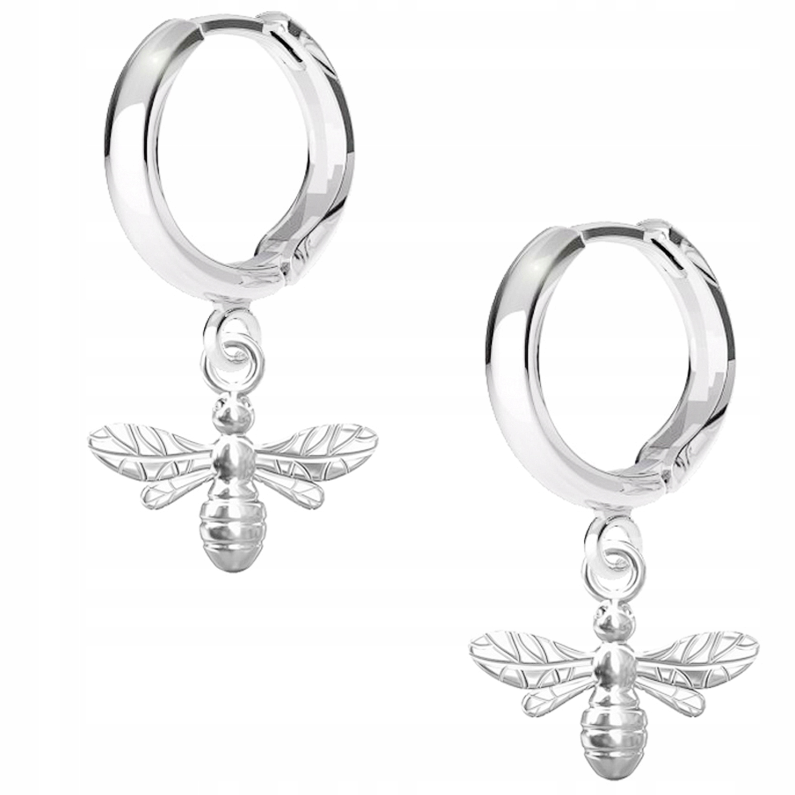 Stříbrné náušnice Včela Hmyz 925