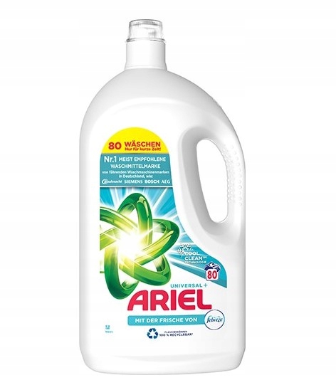 Levně Ariel Universal+ Gel na praní Febreze 4 l