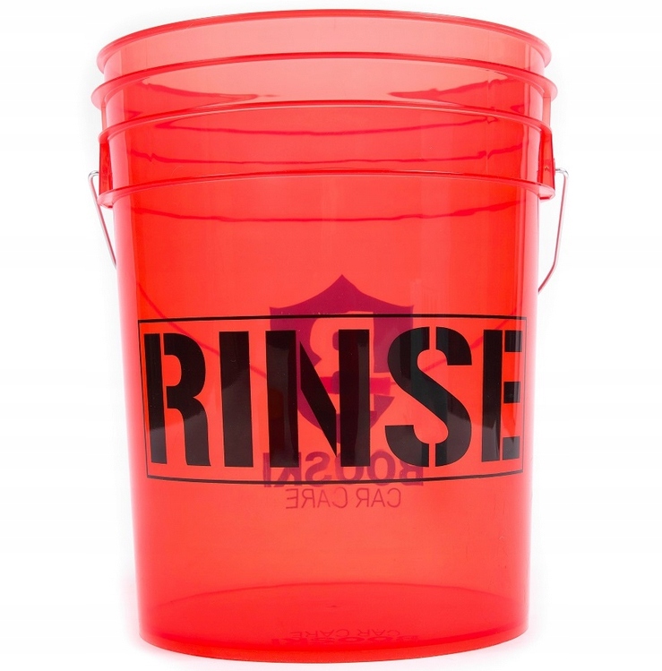 BOOSKI CAR CARE Wiadro Detailingowe Do Mycia Rinse 19L Bucket Transparent