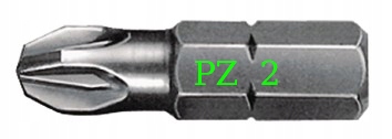 

Bit Końcówka Do Wkrętarki PZ2 Promat 25mm