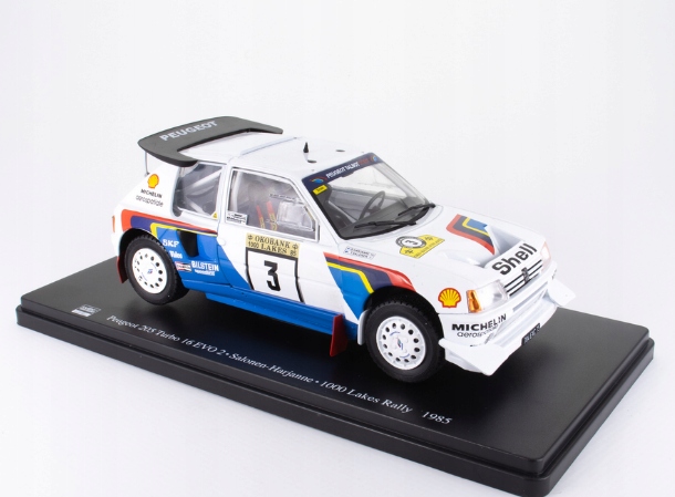 Peugeot 205 Turbo 16 Evo 2 Salonen-Harjanne Rally 1000 jezer 1985 1:24