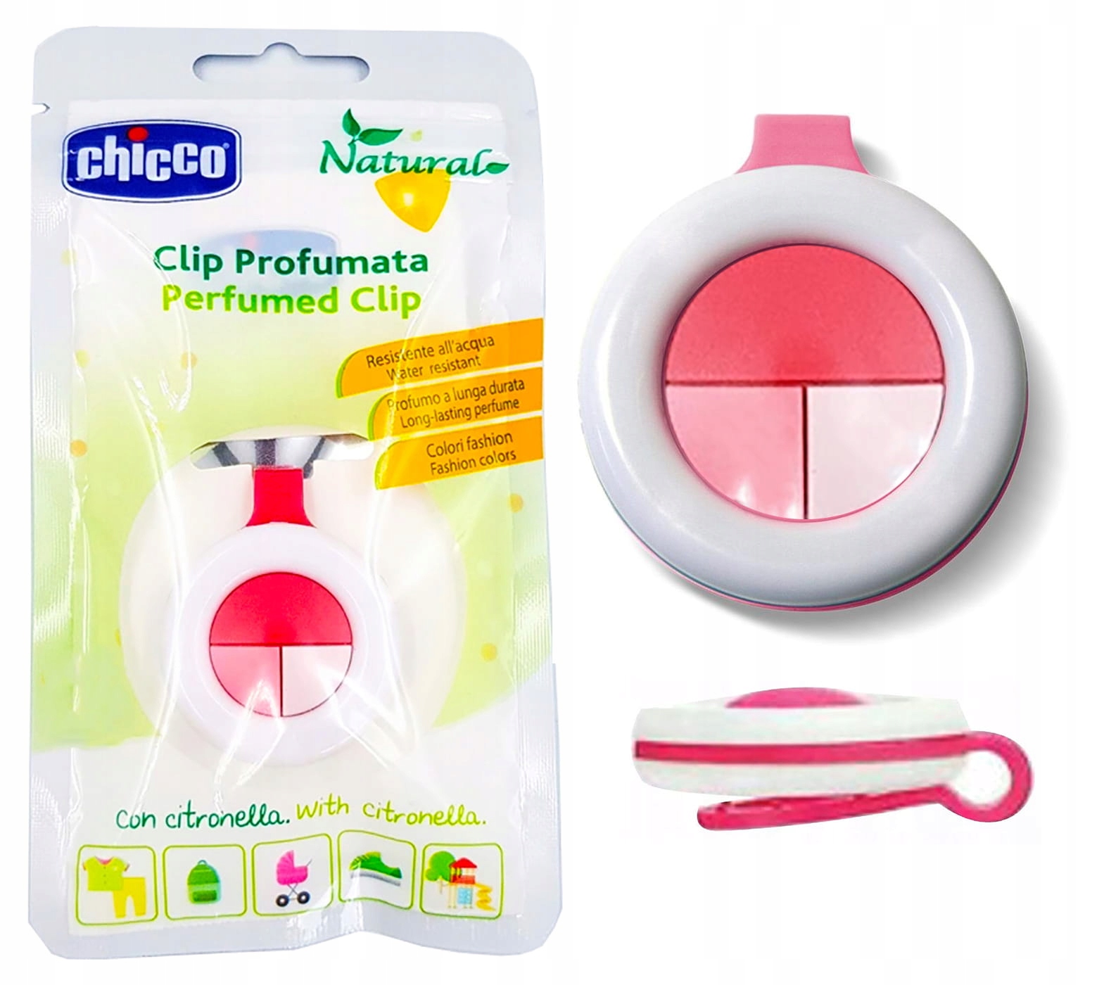 

Klips Zapachowy Antykomarowy Chicco 36M+ new pink