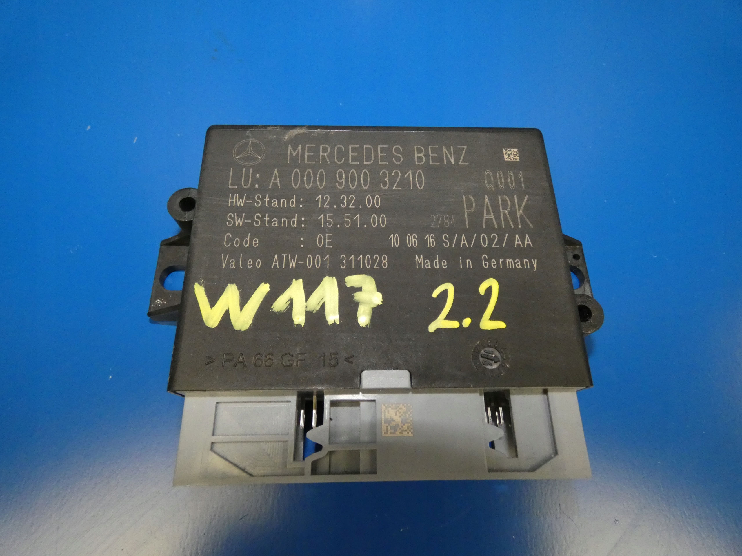 A0009003210 - MERCEDES W117 CLA W246 W176 PDC модуль парковки