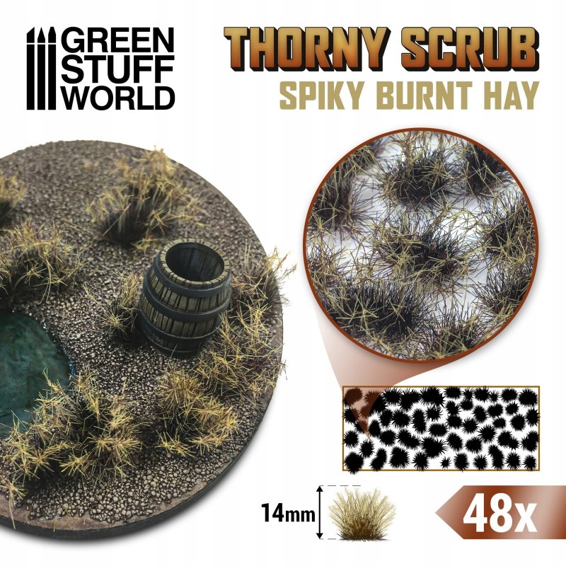 Thorny Scrubs 14mm self-adhesive Burnt Hay