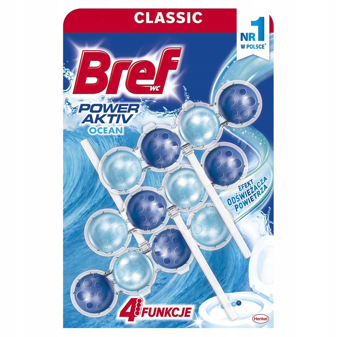 

Bref Power Aktiv Zawieszka do Wc Ocean 3x50 g