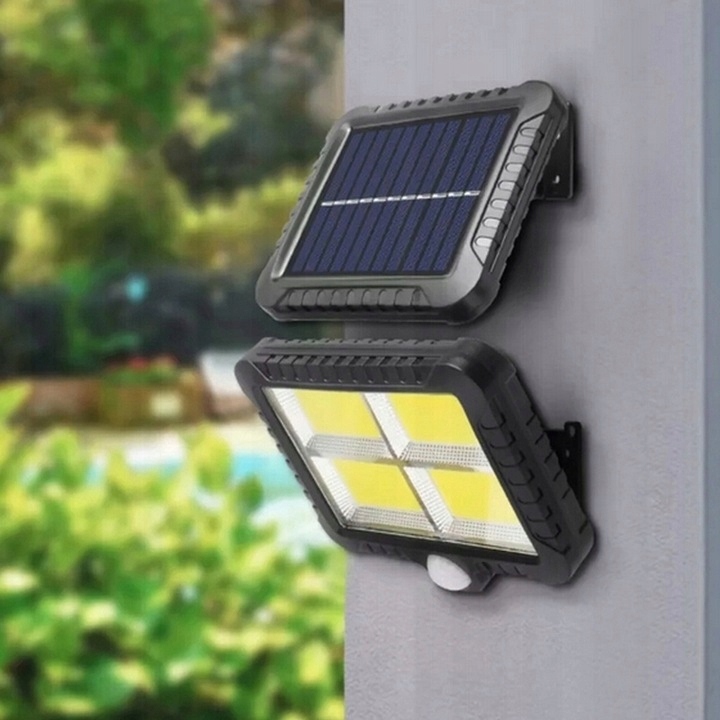 LAMPA SOLARNA LED CZUJNIK RUCHU OSOBNY PANEL COB Marka DDK