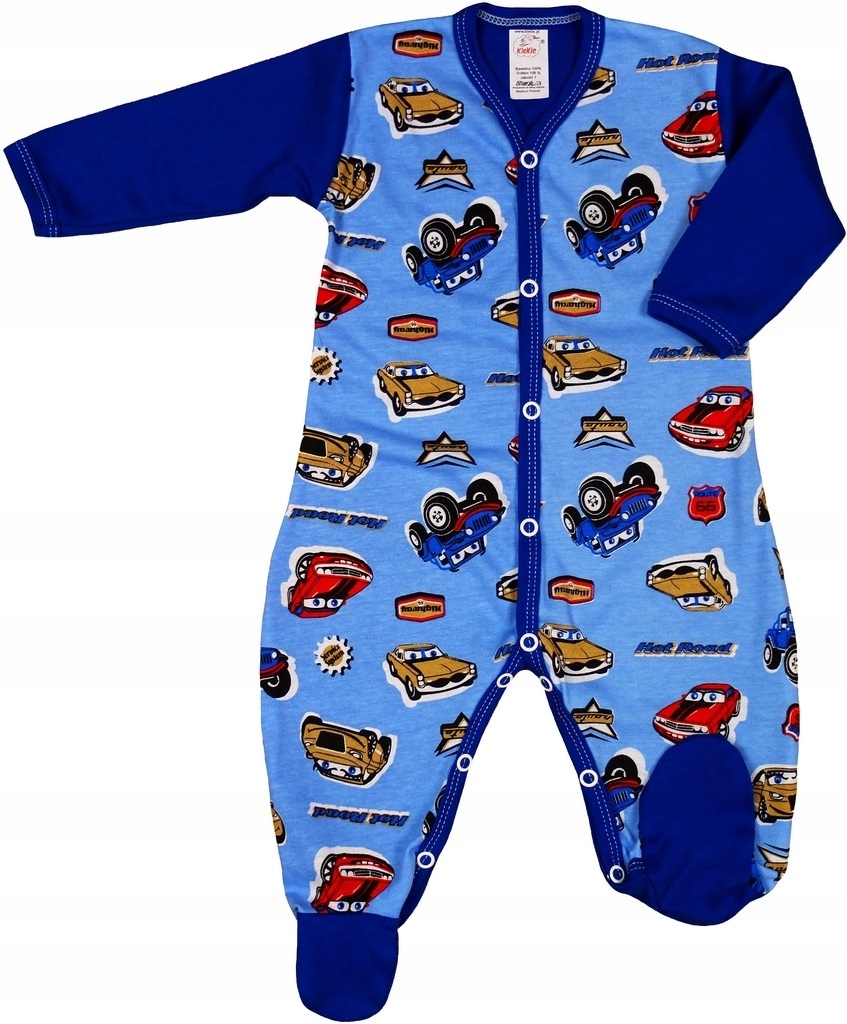 

Pajac pajacyk rozpinany Dużo Wzorów r 74 Klekle