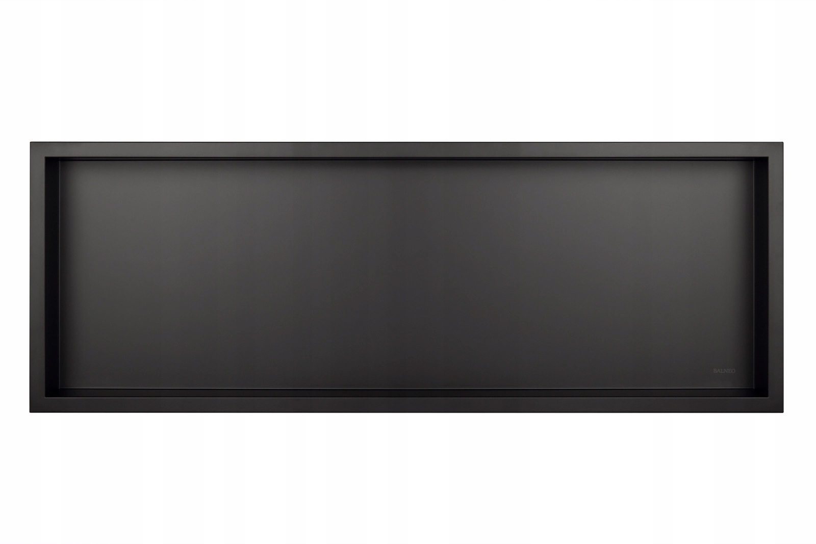 Balneo Wall-box One Black Jednoduchá polica čierna 90x30x10 cm, OB-BL6