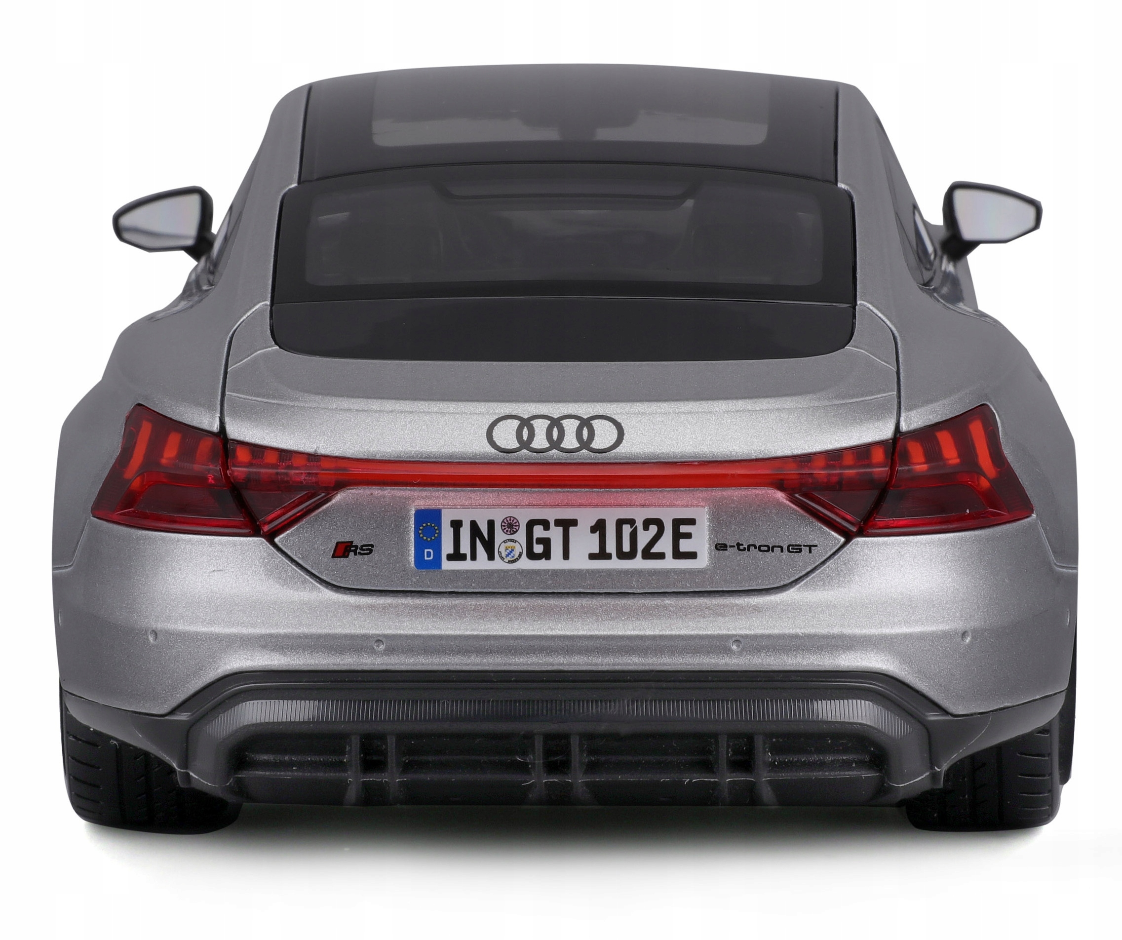 MODEL AUDI RS e-tron GT 2022 1:18 Bburago 18-11050 SREBRNY ELEKTRYK Efekty brak