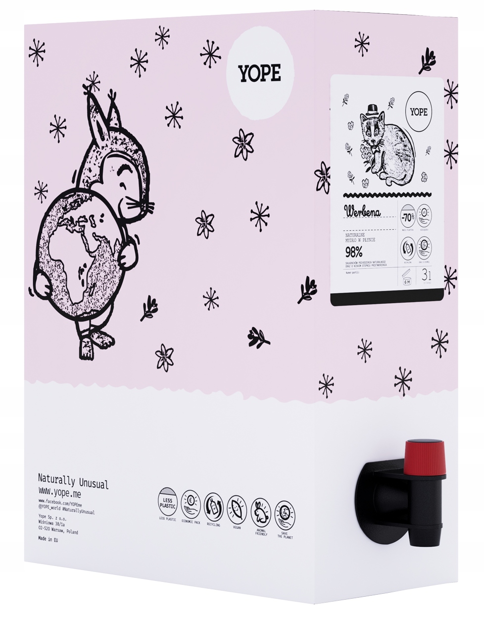 

Yope Naturalne Mydło w płynie Werbena Refill 3L
