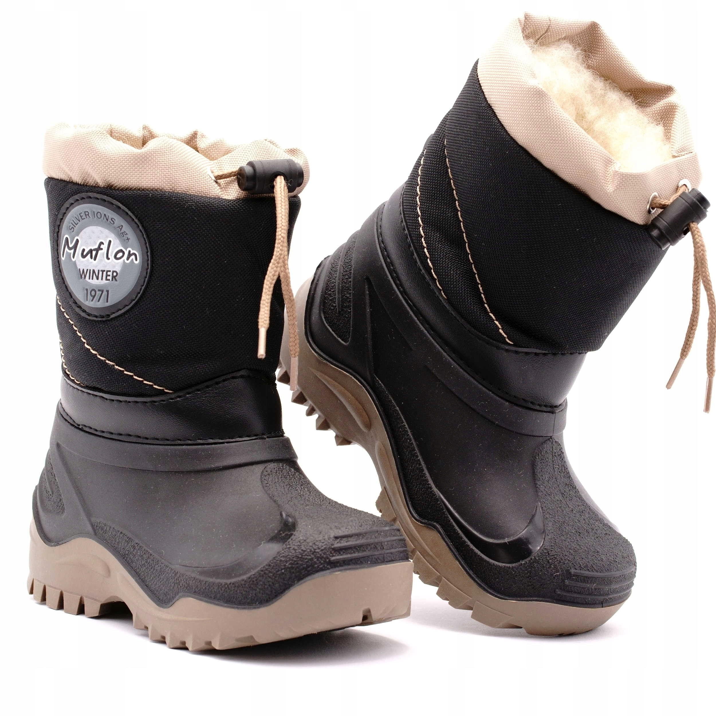 ŚNIEGOWCE BUTY ZIMOWE OCIEPLANE WEŁNA MUFLON 21/22 Kod producenta 22-468_0385