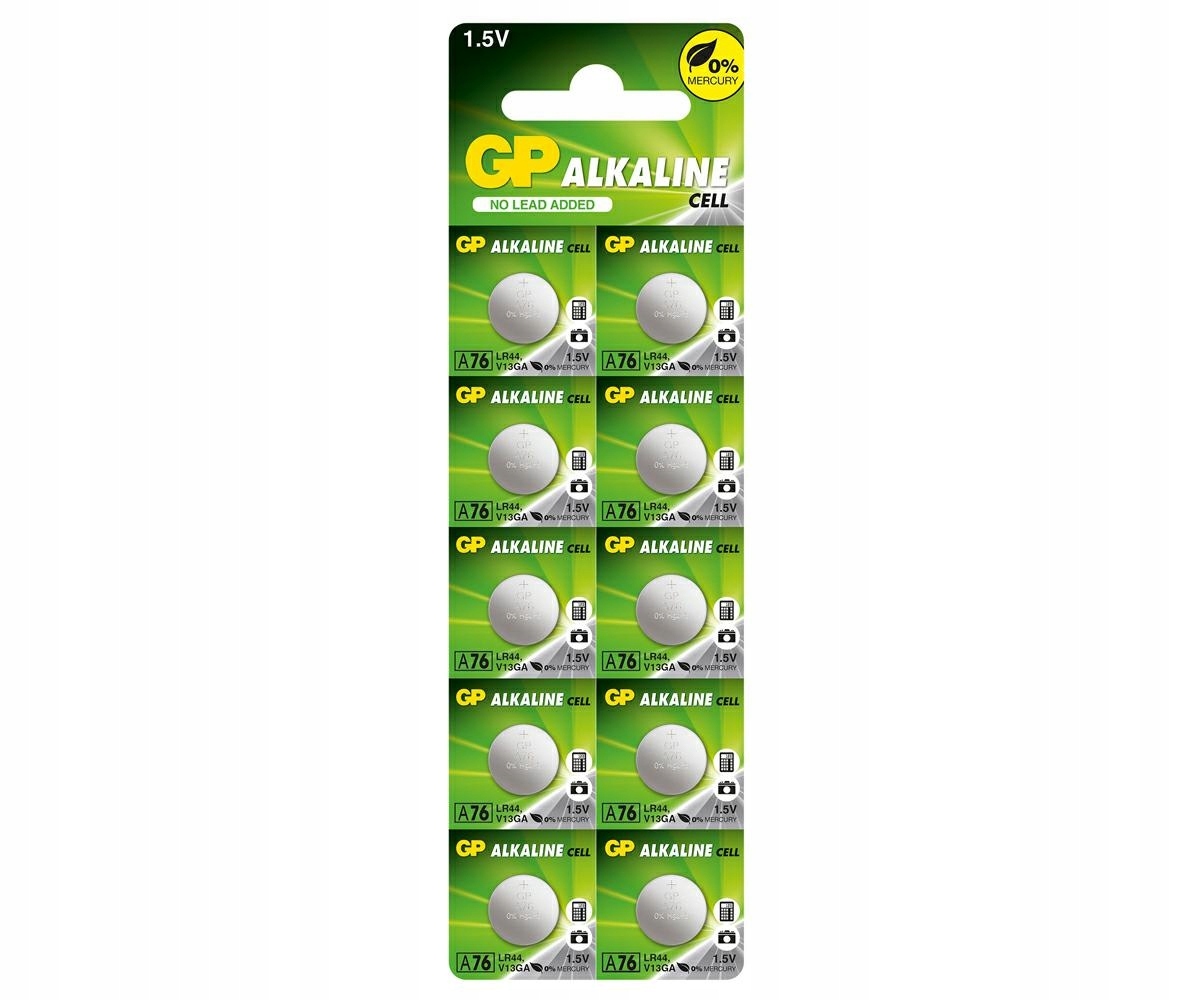 

10x Bateria alkaliczna Gp AG13 LR44 1,5V zegarkowa