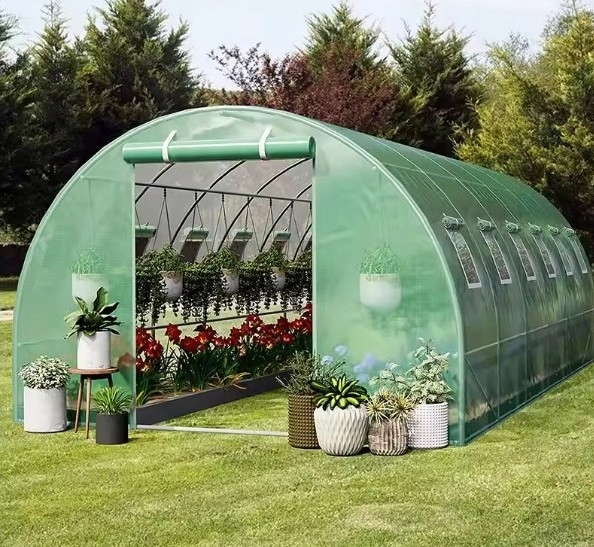 TUNEL FOLIOWY OGRODOWY SZKLARNIA 18m2 UV-4 6x3x2m Stan opakowania oryginalne