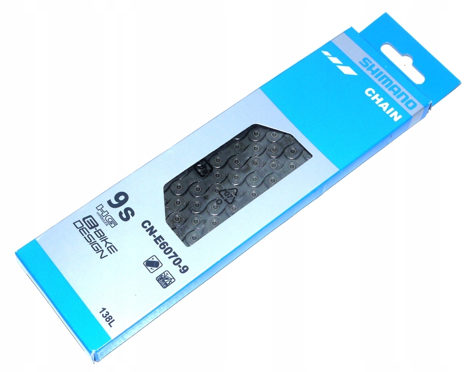Łańcuch Shimano 9 CN-E6070-9 138ogniw Hg E-bike 345g 1x9 XC Mtb Enduro