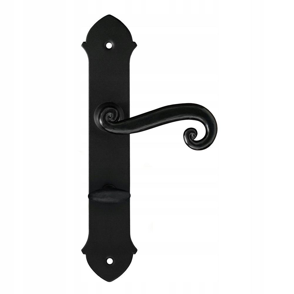 Dveřní klika Malta s Wc štítkem 72 Černá