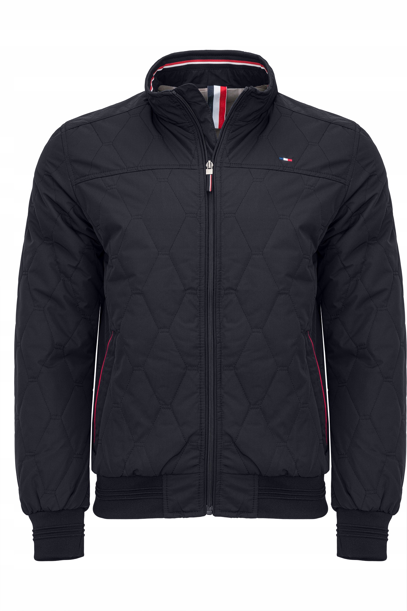 Pánská Tmavě Modrá Přechodová Prošívaná Bunda Švédská S Elastickým Stojáčkem XXL