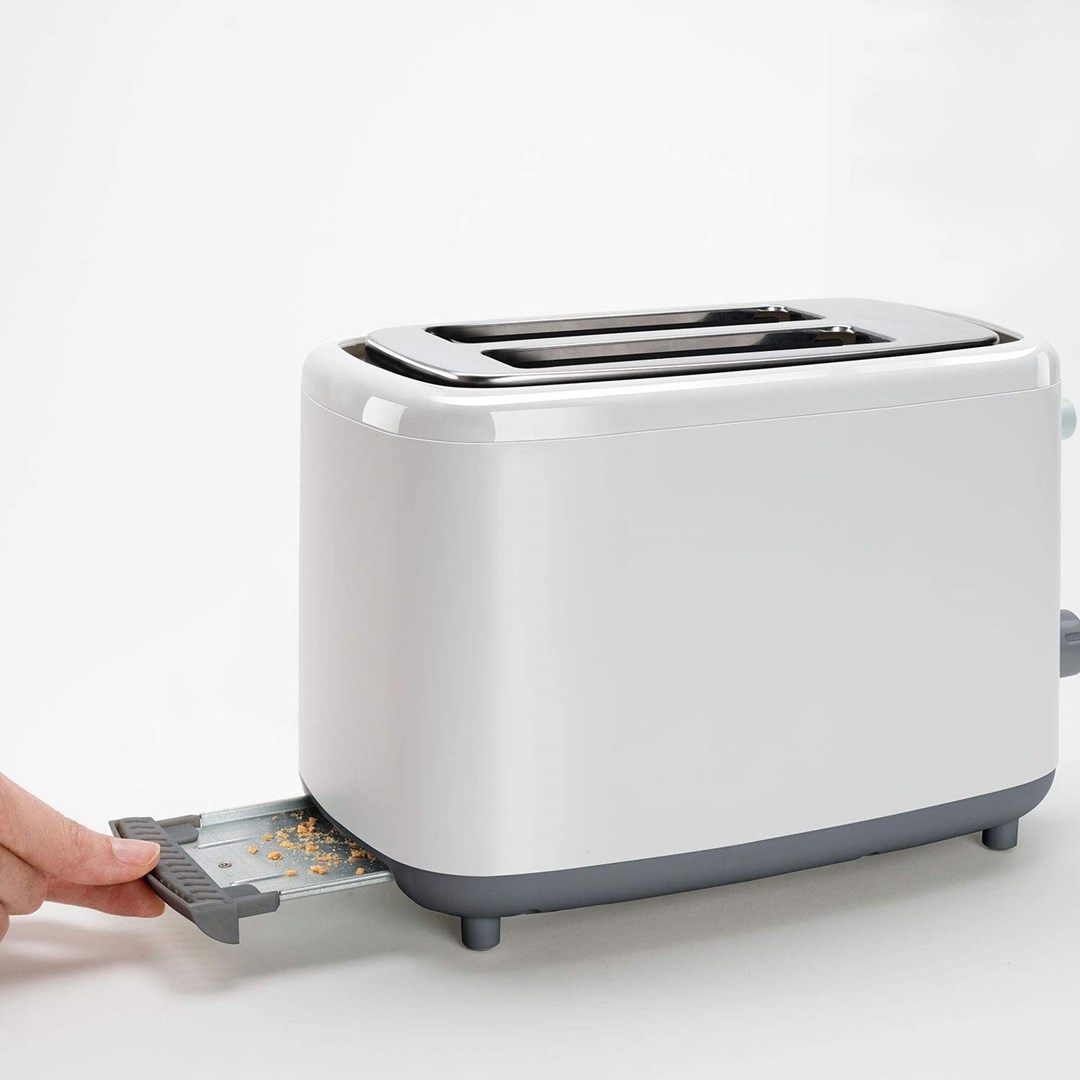 BLACK+DECKER Toster 820W 2 Szerokie Szczeliny 7 Stopni Opiekania Biały — miniatura 15