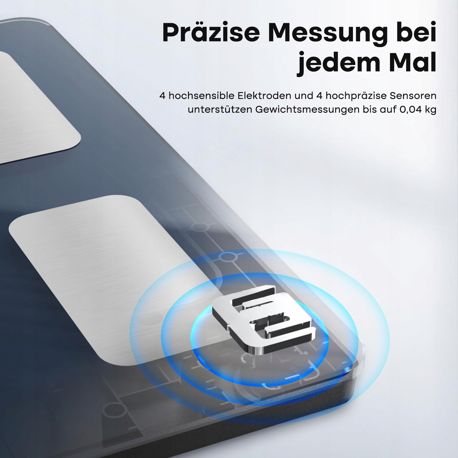GE Waga Łazienkowa Cyfrowa Analiza Ciała Bluetooth Aplikacja 220 kg — miniatura 6