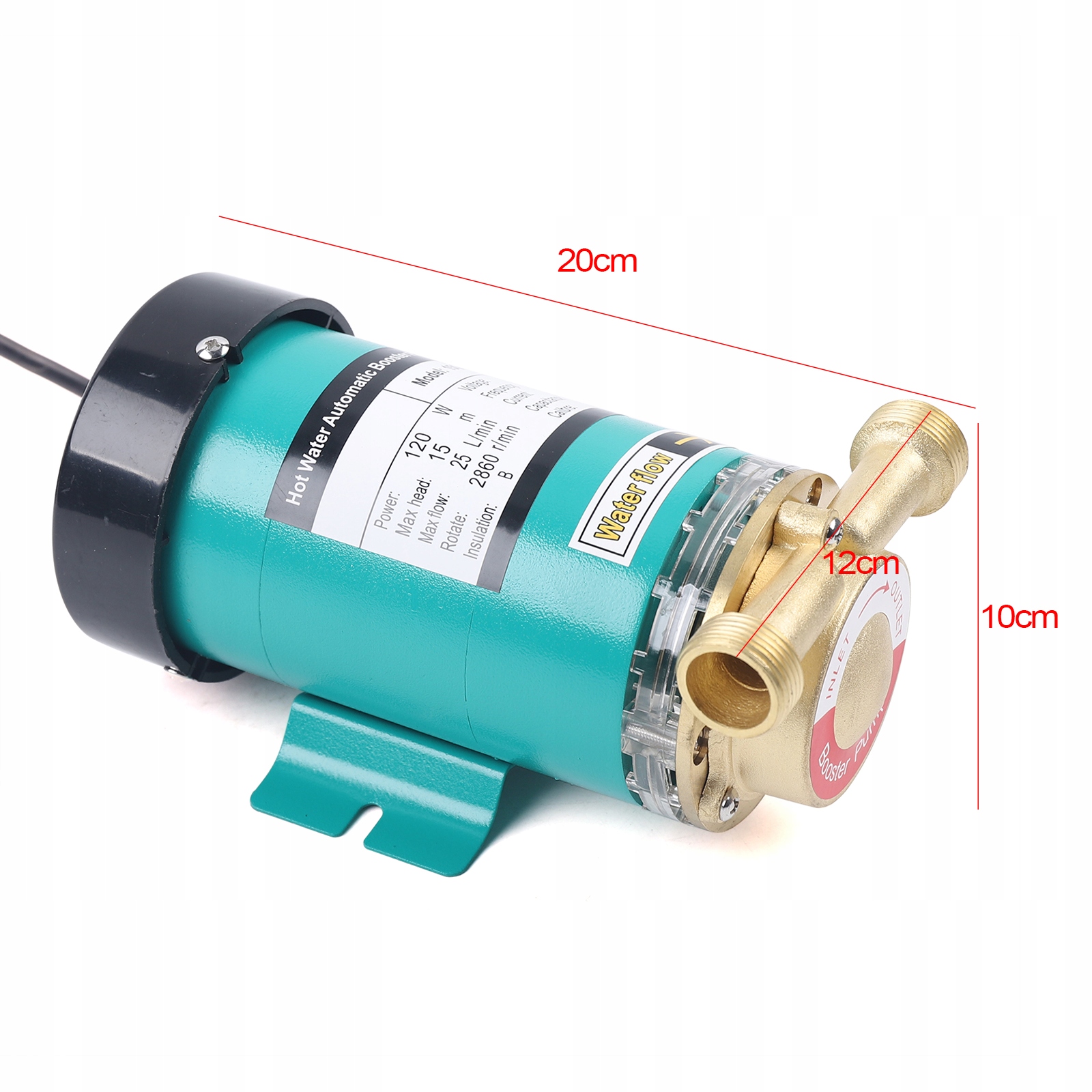 Pompa wspomagająca ciśnienie wody 120W 25 l/min Model H13